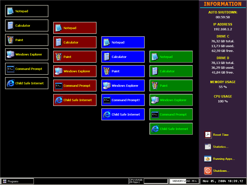 GDS Child Menu