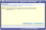 ZoneAlarm system checkup