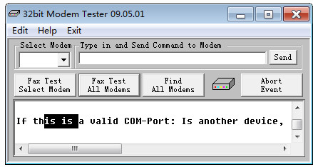 32bit Modem Tester数据分析软件