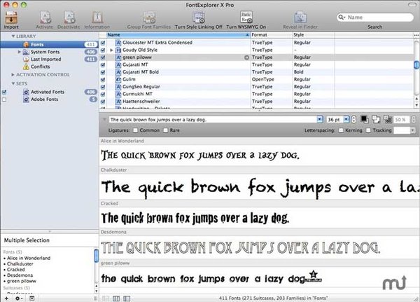 Mac苹果机字体管理(FontExplorer X Pro)