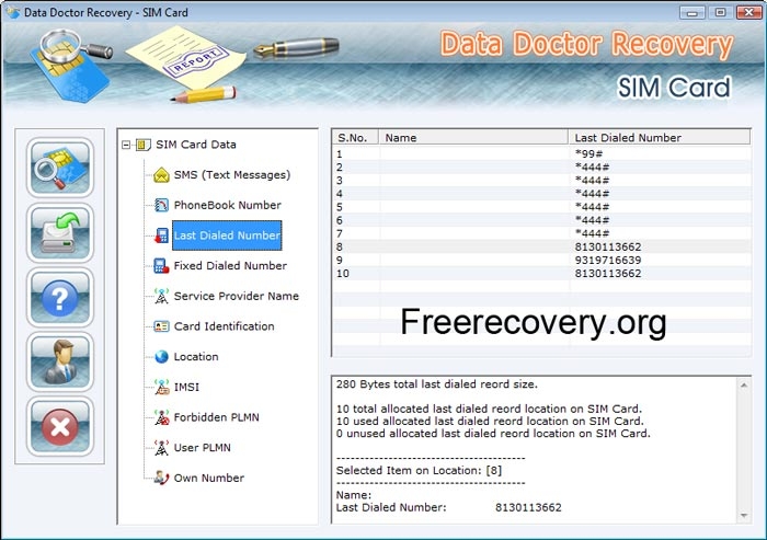 Sim Card Data Salvage Software