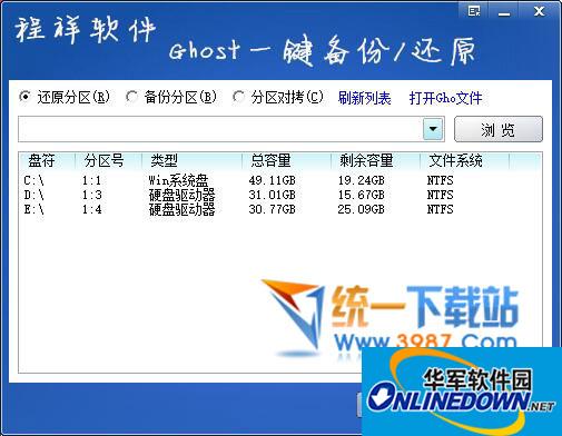 Cxsoft ghost一键备份还原工具