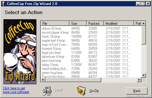 CoffeeCup Free Zip Wizard