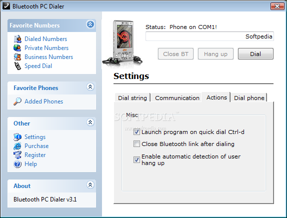 Bluetooth PC Dialer