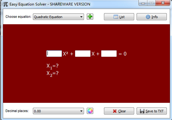 方程式计算软件(Easy Equation Solver)