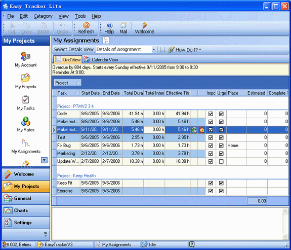 Personal Time Manager Standard