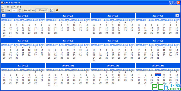 年历表制作工具(AMP Calendar)