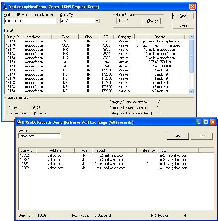 SkDNS ActiveX Control