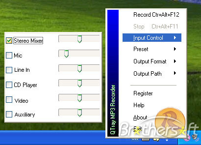 QTray MP3 Recorder