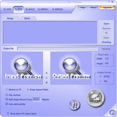 Cucusoft AVI to VCD/DVD/SVCD/MPEG Converter Lite