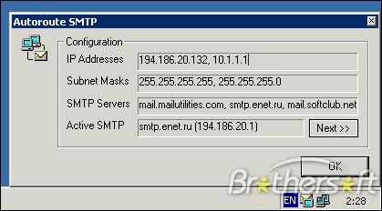 Autoroute SMTP