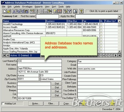 Address Database Professional