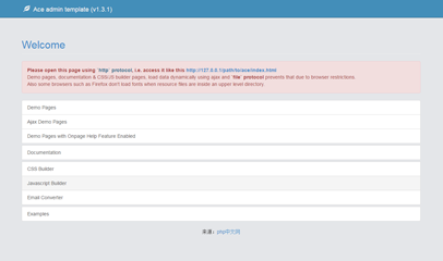 Ace后台管理系统模板 1.3.1