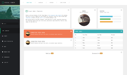 Visual Admin后台UI界面模板