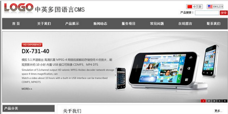 网新中英多国语言CMS