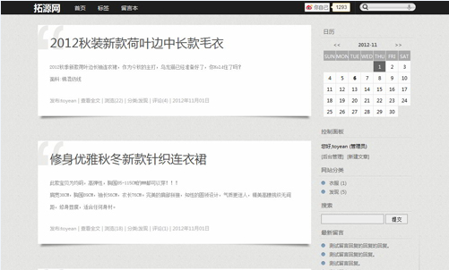 拓源网主题Toyean V2.4 Zblog模板
