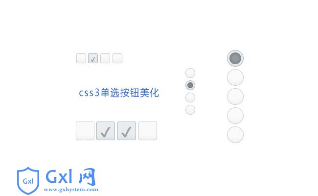 CSS3单选和复选按钮美化代码