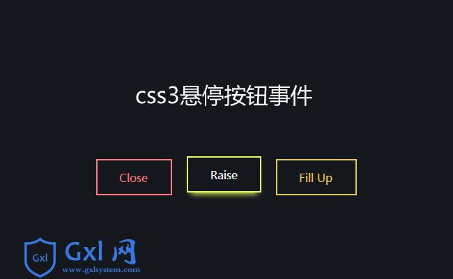 CSS3鼠标悬停按钮动画事件