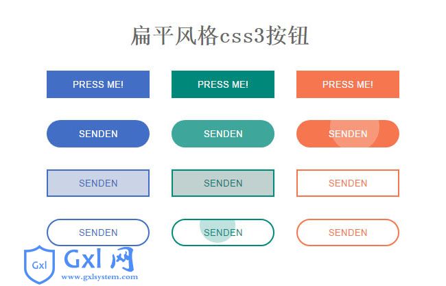 水波扩散CSS3动画按钮代码