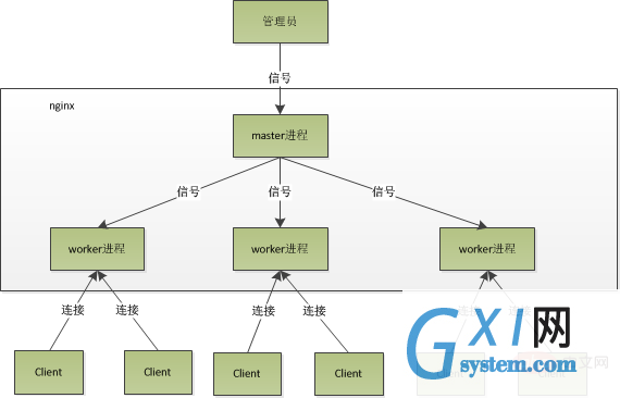 nginx 进程模型 图片来自网络