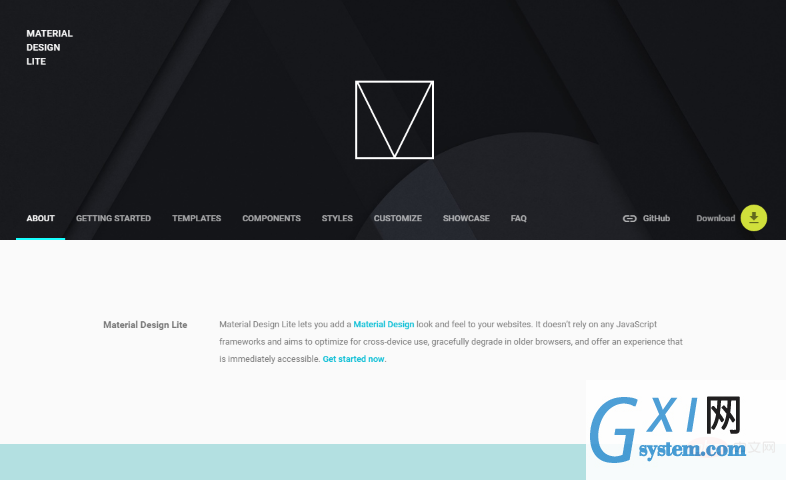 material design light framework