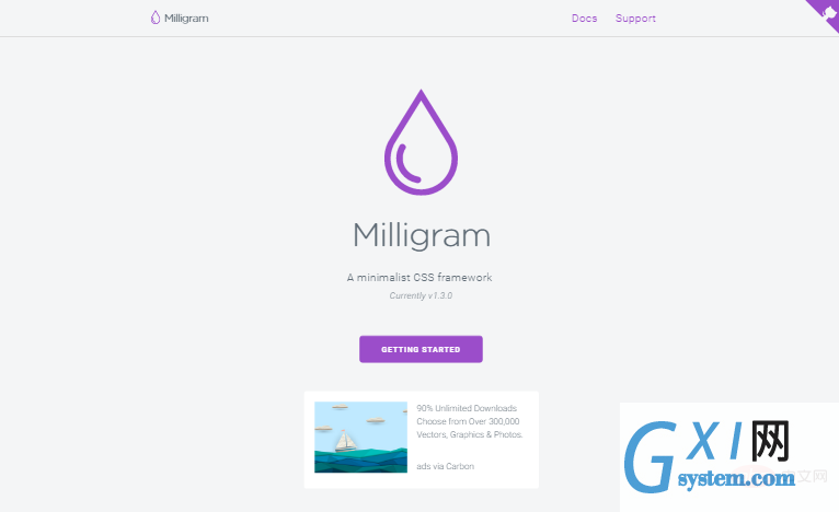 milligram css