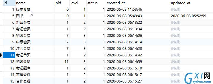 Laravel框架无限极分类简单实现