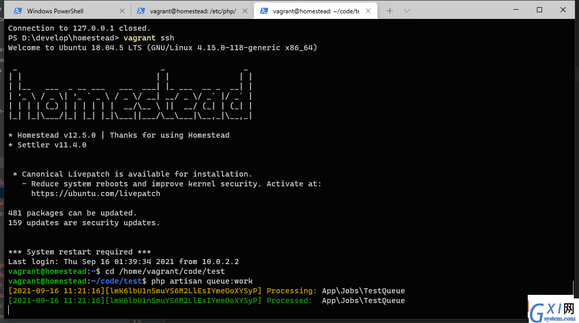 Homestead（ubuntu）下laravel使用RabbitMQ——实战篇