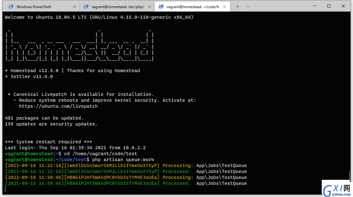 Homestead（ubuntu）下laravel使用RabbitMQ——实战篇