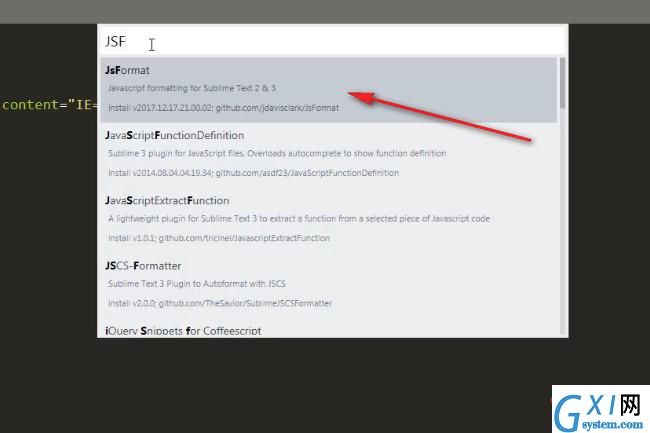 Sublime安装JSFormat插件-03