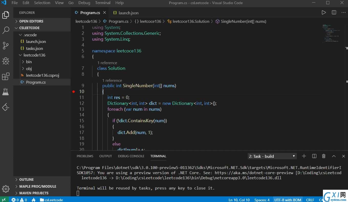 vs code-config-C#-part1