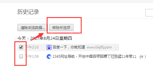 旗鱼浏览器删掉历史记录的操作流程截图