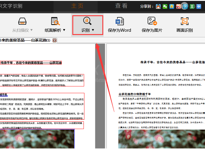 捷速OCR文字识别工具把PDF图片转成Word文字的详细操作截图