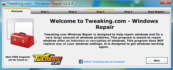 windows repair的详细使用操作讲解截图