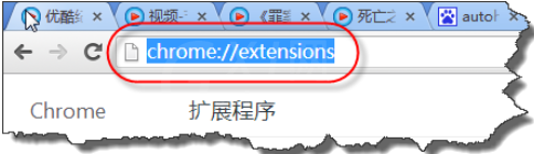 在chrome浏览器里安装扩展程序的简单操作截图