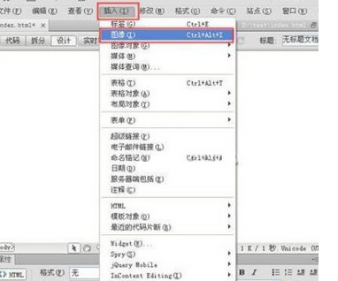Dreamweaver插入图像的操作流程截图
