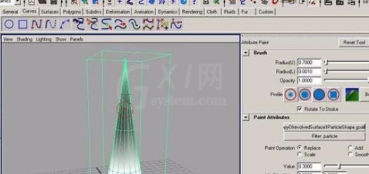 maya制作蜡烛火焰的操作流程截图