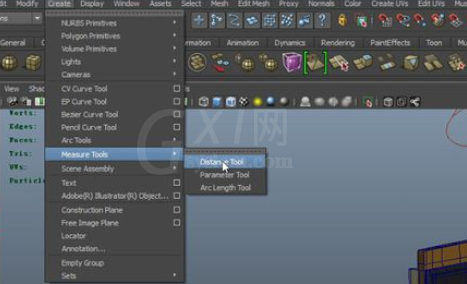 maya进行测量距离的图文操作截图