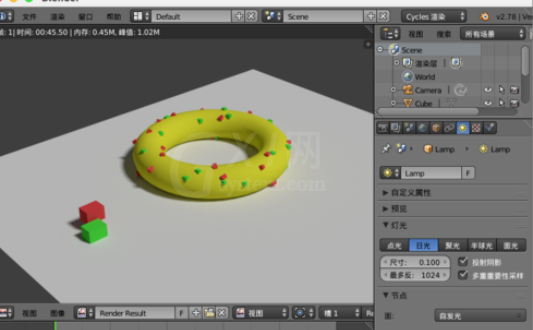 blender制作甜甜圈的操作过程截图