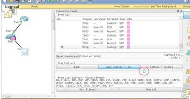 cisco packet tracer开启模拟模式的操作流程截图