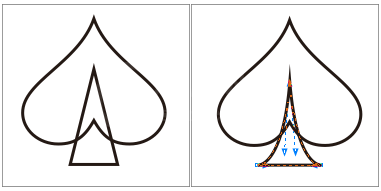 CDR制作扑克牌四个花色的详细操作截图