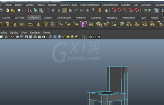 maya制作椅子的图文操作截图