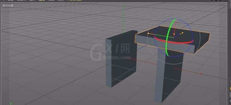 c4d建模立体小石凳模型的图文操作截图