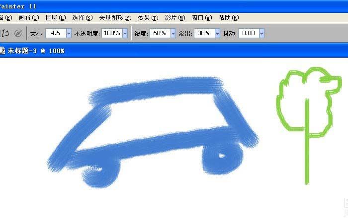 painter使用丙烯画制作水彩画的图文操作截图