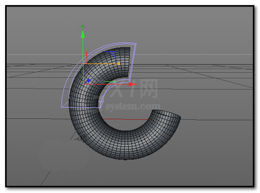 C4D建模弯曲管道模型的图文操作截图