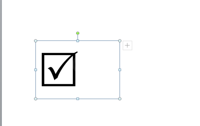ppt制作打钩方框的操作过程截图