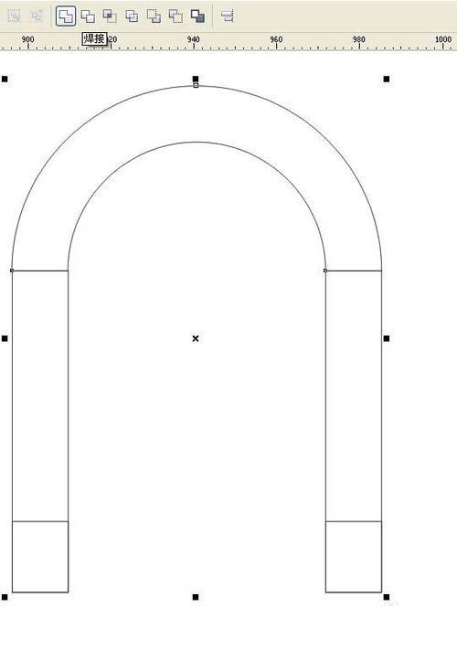 cdr制作U形磁铁的图文操作截图