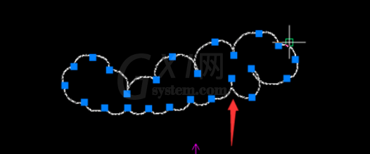 caxa制作云线的操作流程截图