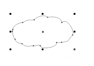 cdr打造简笔画云朵的图文操作  截图