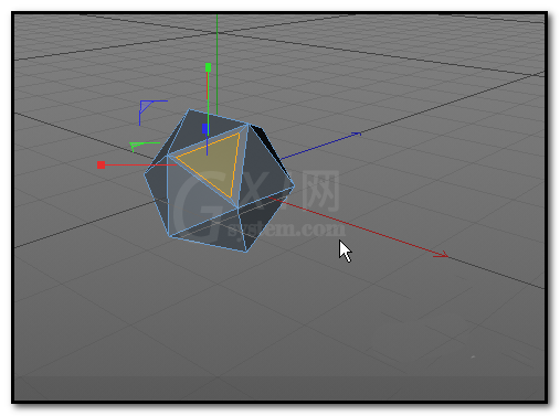 C4D制作镂空效果宝石模型的图文操作截图